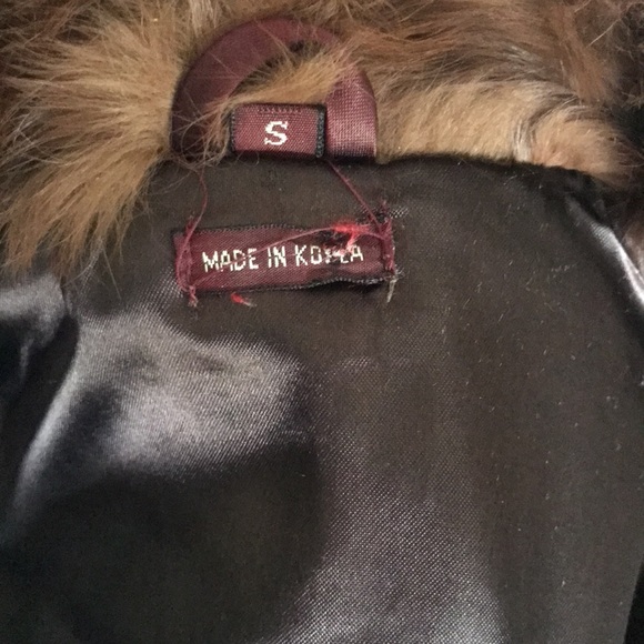 No Tags 100% Rabbit Fur Coat Size S - Picture 5 of 7